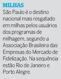 milhas &aacute;ereas